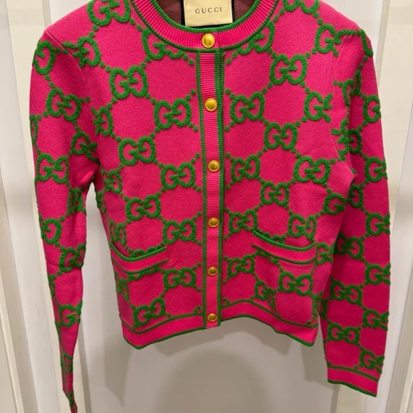 Gucci Pink and Green Jacket